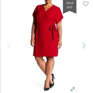 Navy blue wrap dress Bobeau